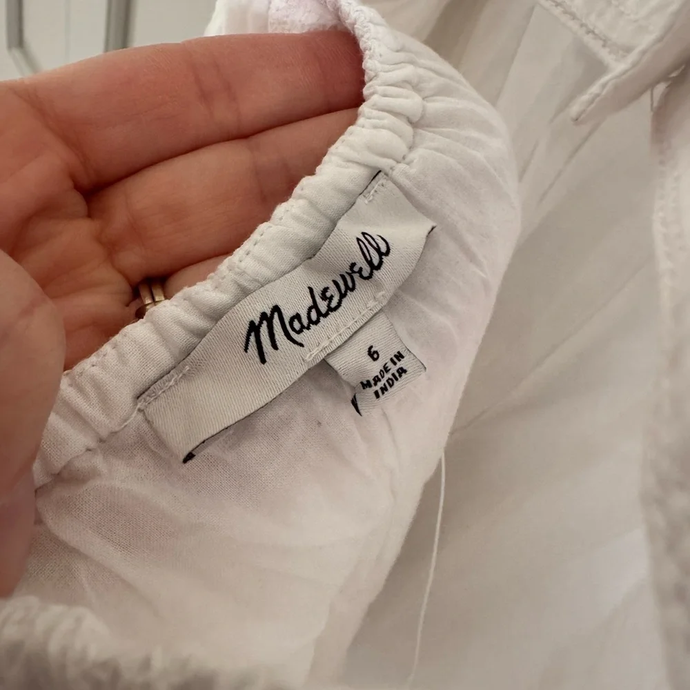 NWT Madewell white embroidered dress 6 - Picture 3 of 4